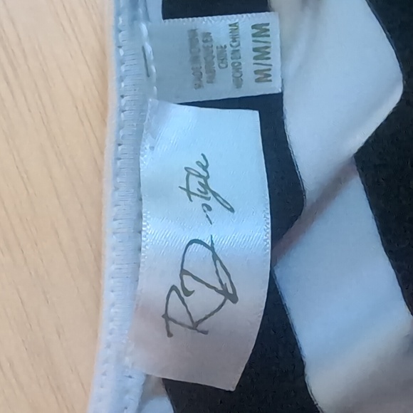 RD Style Black and White Striped Midi Dress - Picture 7 of 7